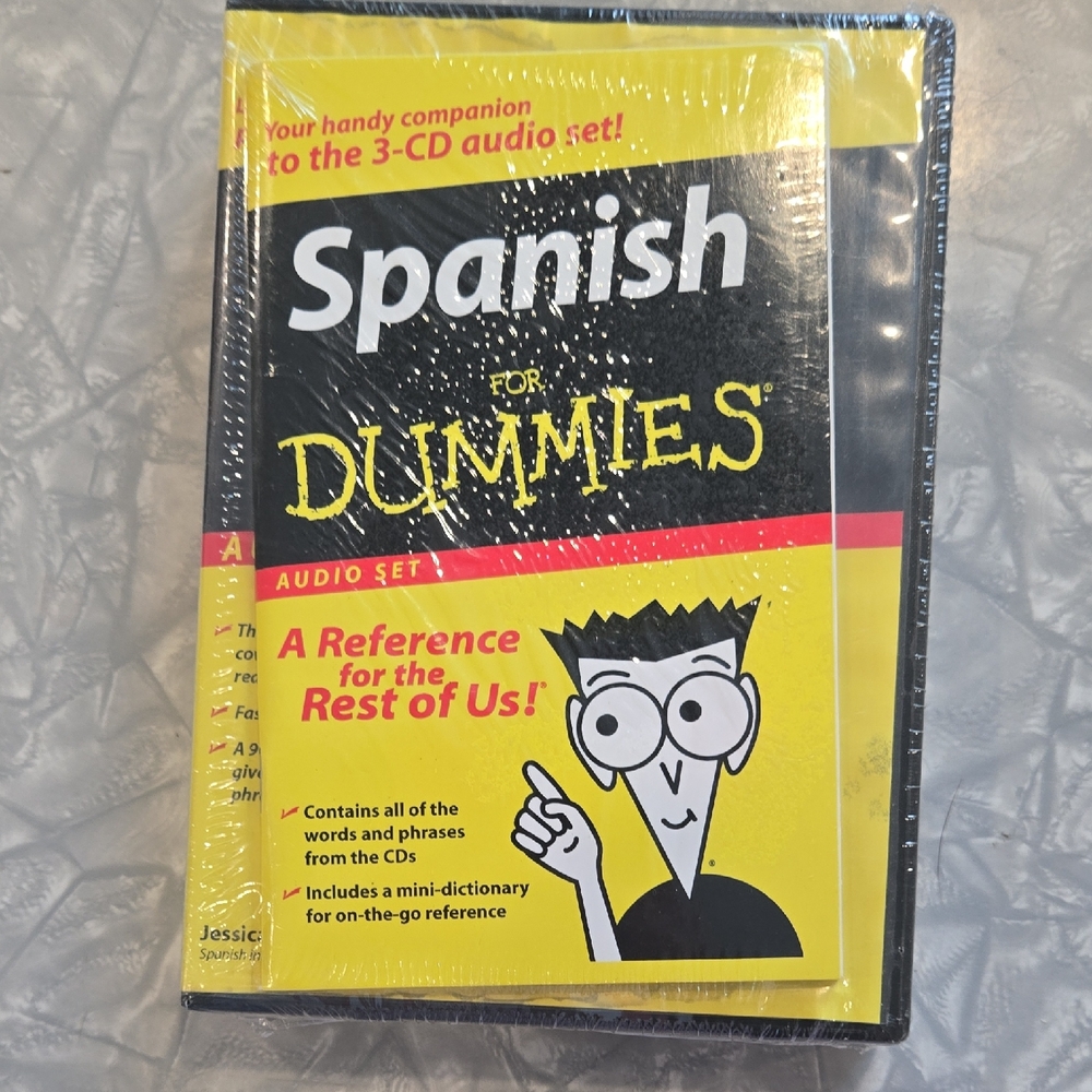 NEW Spanish for Dummies Audio CD Set – 3 Discs + Mini Dictionary‎ – Sealed